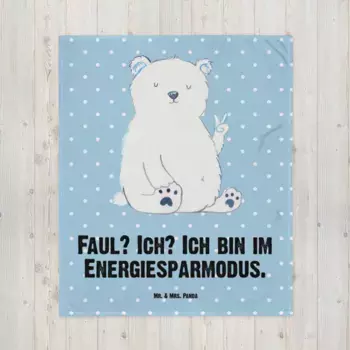 Одеяло Mr. & Mrs. Panda, синий
