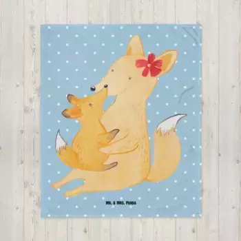 Одеяло Mr. & Mrs. Panda, синий