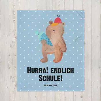 Одеяло Mr. & Mrs. Panda, синий