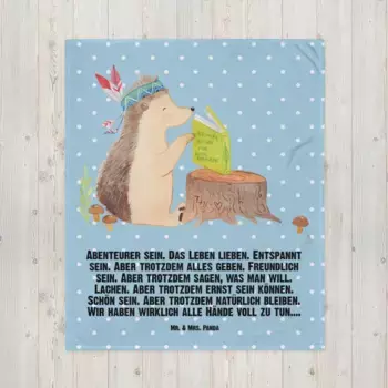 Одеяло Mr. & Mrs. Panda, синий