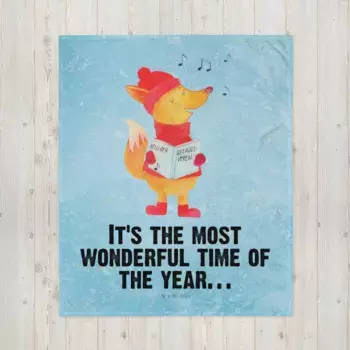 Одеяло Mr. & Mrs. Panda, синий