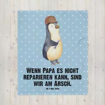 Одеяло Mr. & Mrs. Panda, синий