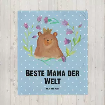 Одеяло Mr. & Mrs. Panda, синий