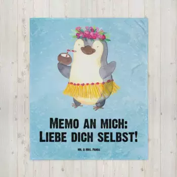 Одеяло Mr. & Mrs. Panda, синий