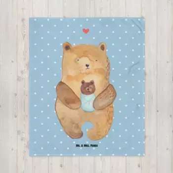 Одеяло Mr. & Mrs. Panda, синий