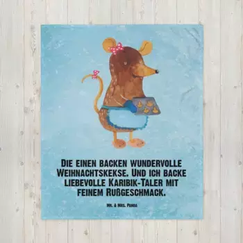 Одеяло Mr. & Mrs. Panda, синий