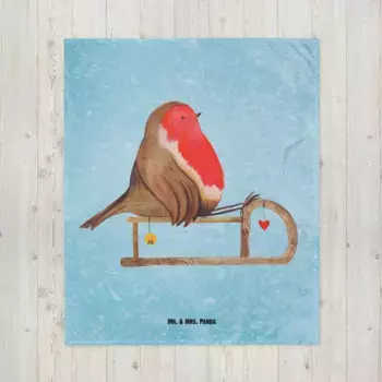 Одеяло Mr. & Mrs. Panda, синий