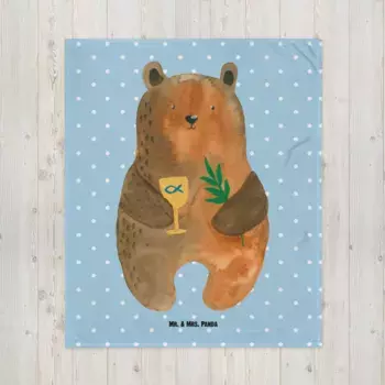 Одеяло Mr. & Mrs. Panda, синий