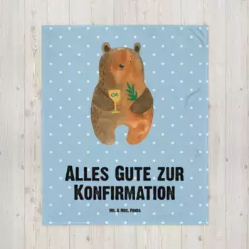 Одеяло Mr. & Mrs. Panda, синий