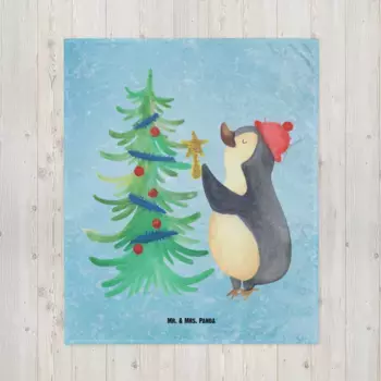 Одеяло Mr. & Mrs. Panda, синий