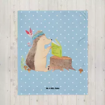 Одеяло Mr. & Mrs. Panda, синий