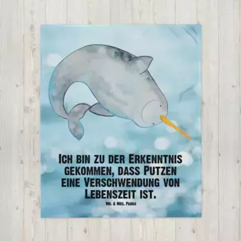 Одеяло Mr. & Mrs. Panda, синий