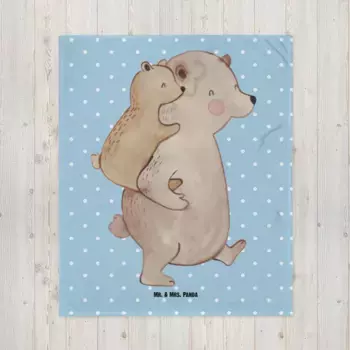 Одеяло Mr. & Mrs. Panda, синий