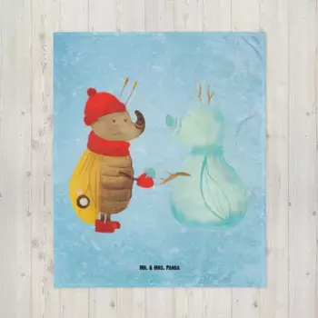 Одеяло Mr. & Mrs. Panda, синий