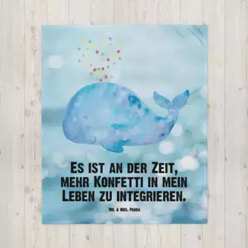 Одеяло Mr. & Mrs. Panda, синий