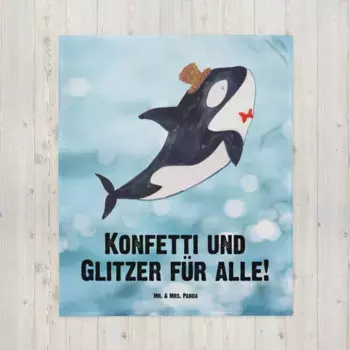 Одеяло Mr. & Mrs. Panda, синий