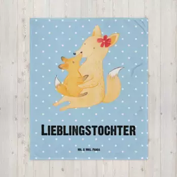 Одеяло Mr. & Mrs. Panda, синий