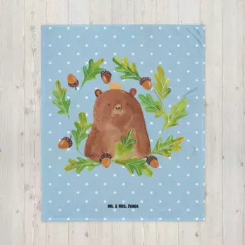 Одеяло Mr. & Mrs. Panda, синий