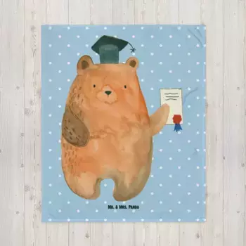 Одеяло Mr. & Mrs. Panda, синий