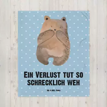 Одеяло Mr. & Mrs. Panda, синий