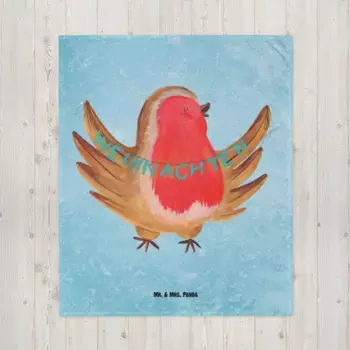 Одеяло Mr. & Mrs. Panda, синий