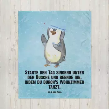 Одеяло Mr. & Mrs. Panda, синий