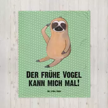 Одеяло Mr. & Mrs. Panda, зеленый