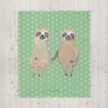 Одеяло Mr. & Mrs. Panda, зеленый