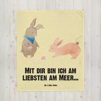 Одеяло Mr. & Mrs. Panda, желтый