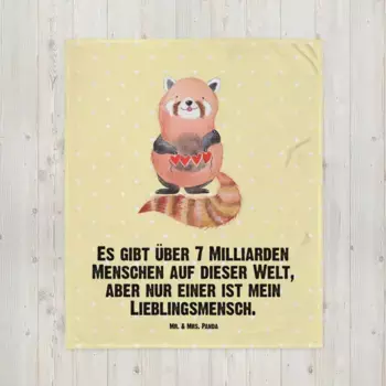 Одеяло Mr. & Mrs. Panda, желтый