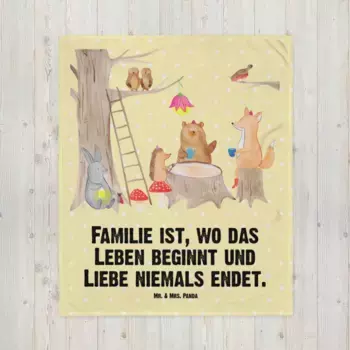 Одеяло Mr. & Mrs. Panda, желтый