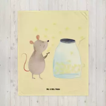 Одеяло Mr. & Mrs. Panda, желтый