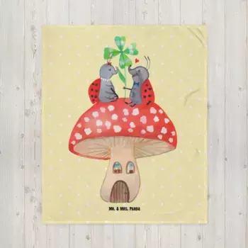 Одеяло Mr. & Mrs. Panda, желтый