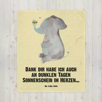 Одеяло Mr. & Mrs. Panda, желтый