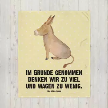 Одеяло Mr. & Mrs. Panda, желтый