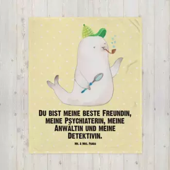 Одеяло Mr. & Mrs. Panda, желтый