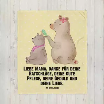 Одеяло Mr. & Mrs. Panda, желтый