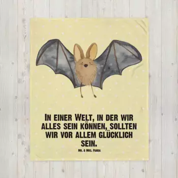 Одеяло Mr. & Mrs. Panda, желтый