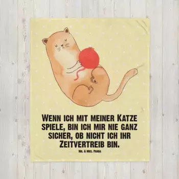 Одеяло Mr. & Mrs. Panda, желтый