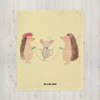 Одеяло Mr. & Mrs. Panda, желтый