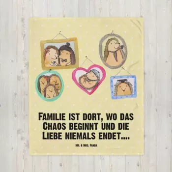 Одеяло Mr. & Mrs. Panda, желтый