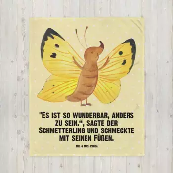 Одеяло Mr. & Mrs. Panda, желтый