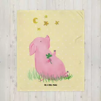 Одеяло Mr. & Mrs. Panda, желтый