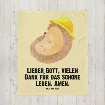 Одеяло Mr. & Mrs. Panda, желтый