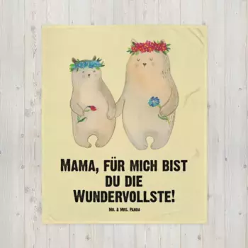 Одеяло Mr. & Mrs. Panda, желтый