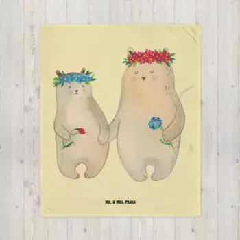 Одеяло Mr. & Mrs. Panda, желтый