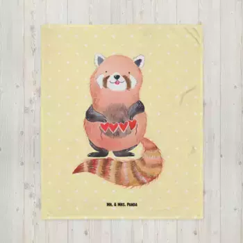 Одеяло Mr. & Mrs. Panda, желтый