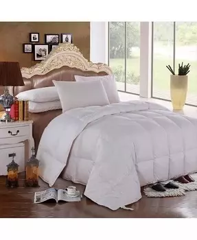 Одеяло на гусином пуху — легкий и средний вес, полный/королевский размер Egyptian Linens, белый