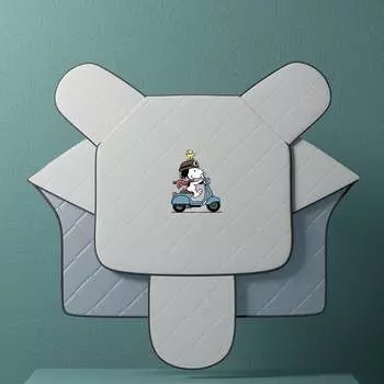 Одеяло на лобовое стекло электромобиля Kuang-Chi, лето, весна и осень, солнцезащитный крем, женский аккумулятор, водонепроницаемое, непромокаемое, ветрозащитное, летнее, тонкое, серое, милый щенок