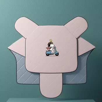 Одеяло на лобовое стекло электромобиля Kuang-Chi, лето, весна и осень, солнцезащитный крем, женский аккумулятор, водонепроницаемое, непромокаемое, ветрозащитное, летнее, тонкое, розовое, милый щенок